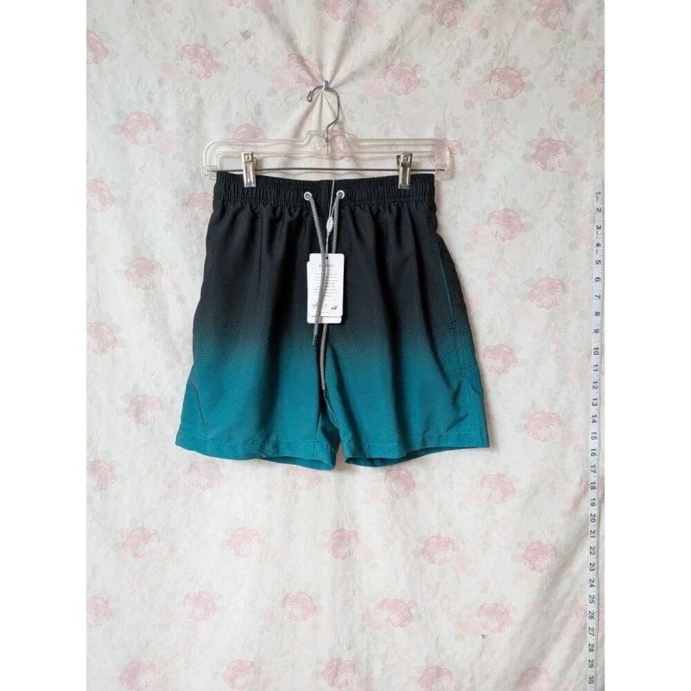 Men’s Ombre Chevron Swim Trunks – Size Small NWT A090
